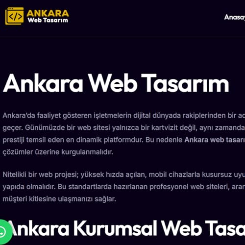 Modern, Hızlı Ve SEO Dostu Web Siteleri - Ankara Web Tasarım