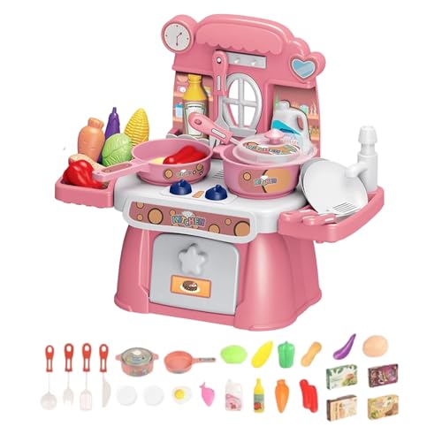 Juego de Cocina - Juego De Simulación Cocina Infantil | 24 Piezas con Música Y Luces, Juegos De Motricidad Fina para Niños, Diversión Familiar Educativa En Casa, Favoritos De