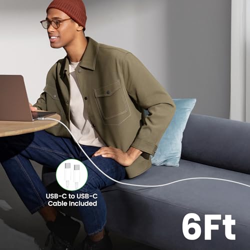 Image of iPhone 17 16 15 Fast Charger, 20W PD USB C Wall Charger Block with 6FT Type C to C Cable, for iPhone 17 /16 /15 Pro Max /Plus /Series & iPad Pro /Air, [2-Pack]