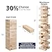 GOTHINK Giant Tumble Tower Game, Large Tumbling Tower Stacking to Over 4 FT 54pcs Wooden Jumbo Blocks for Outside Yard Games with Carry Case Timber Stacking Game Night Toy Gift for Kids Adults Family