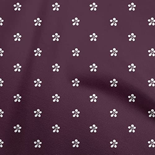 oneOone Cotton Jersey Brown Fabric Floral Sewing Fabric By The Yard Printed DIY Clothing Sewing Supplies 58 Inch Wide-15
