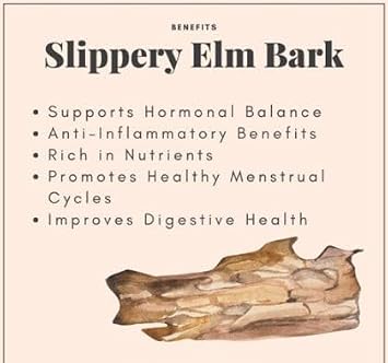 Slippery Elm Bark 5000mg 60 Capsules, Digestive & Gut Health, Soothes Throat & Stomach Lining, Healthy Mucous Membranes, Herbal Remedy