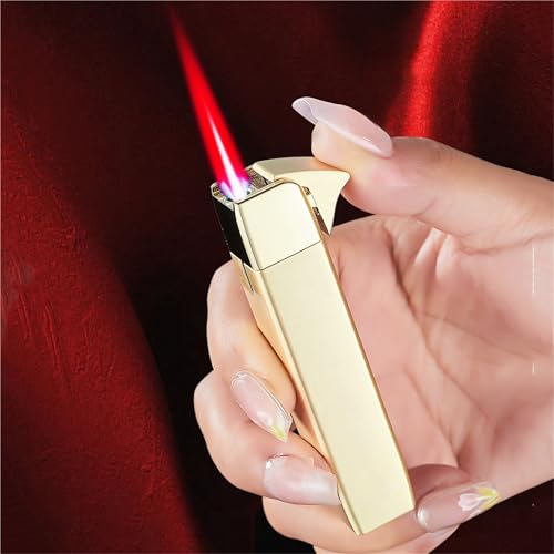 Encendedor portátil recargable a butano antiviento miniatura 3
