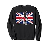 BMX Rider Union Jack Great Britian Uk British Flag...