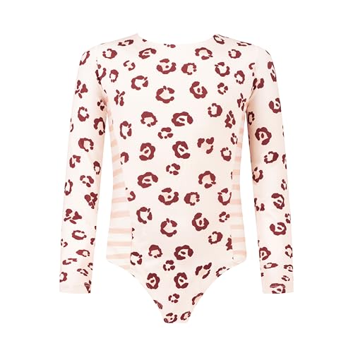 Image of Girls Long Sleeve Swimsuit - UPF 50+ Chlorine Resistant Ruffle Bolero Girls' Swimwear | Size 6-12