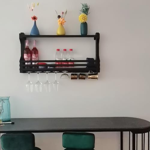 Casier à vin mural moderne et étagère flottante multifonctionnelle