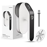YGVQN Ektrischer Fusselentferner 2000mAh, Tragbarer USB-C Wiederaufladbarer Fusselrasierer mit LED-Anzeige, 3 Leistungsstufen & 6-Klingen-Kopf, für Kleidung, Teppich, Pullover & Sofa