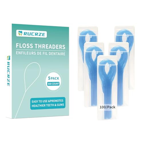 Floss THREADERS (500 Count (5 Packs of 100))