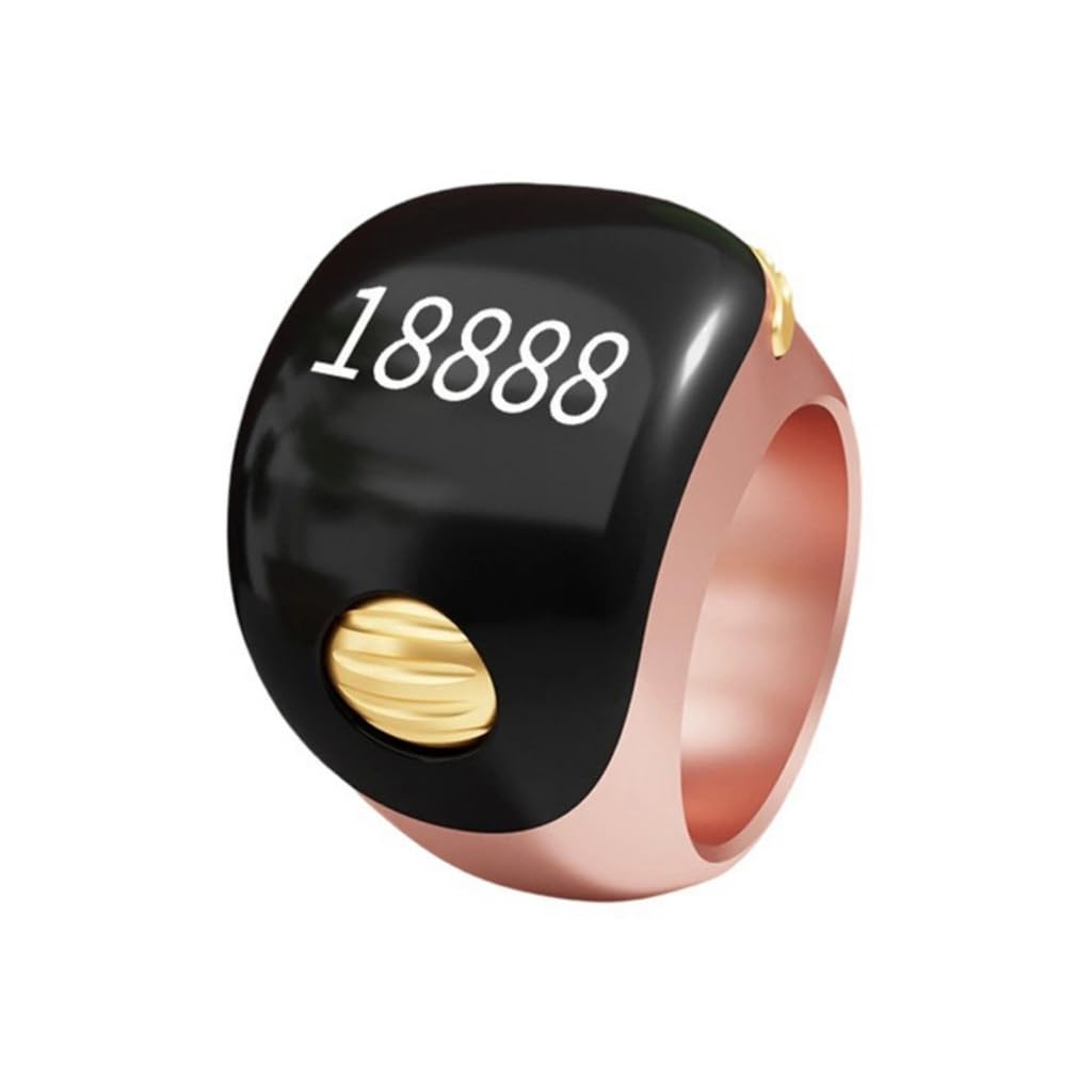 GMBYLBY Tasbih Zikr Rings 3 Size Adjustable Digital Prayer Counter Portable Device Comfortable Wearing