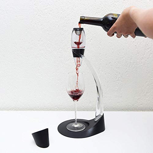 mikamax - Magische wijnkaraf - Magic Wine Decanter - Deluxe - zwart - met standaard - wijnkaraf - Afbeelding 5