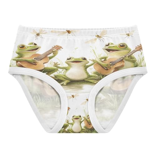Three Guitar Frogs Dragonfly Toddler Girls's Underwear 2T 202b9008