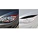 FALMDCQ Compatible with Mazda 3 2010-2013, 2PCS Car Headlight Eyelid Eyebrow Front Head Light Cover Brow Headlamp Eye Lid Trim Sticker