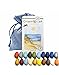 Produktbild Crayon Rocks - Ungiftige Kinder SOYA-Wachsmalstifte [Stiftgriff anregend] - dauerhaftige Kreide in Tasche - 20 natürliche wachsbar Sommer, Meer und Strand Farben - Zeichnen auf Papier und Stoff