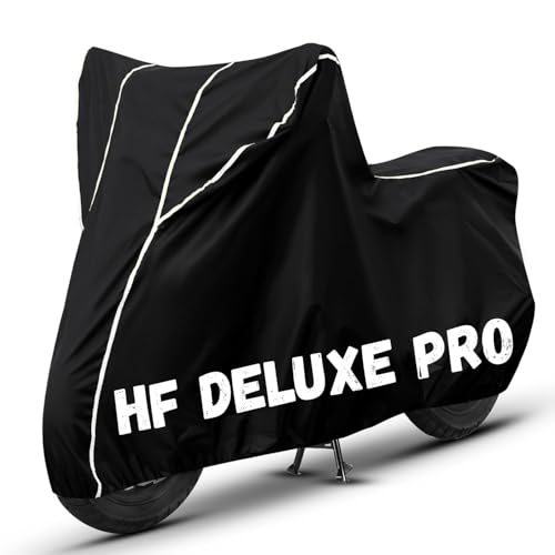 Image of Bike Cover for HF Deluxe Pro 100% Waterproof, Dustproof & Scratch Resistant| Fully Bottom Elastic UV Resistant Heavy Duty Body Cover | All Weather Outdoor Use