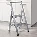 Produktbild Hagen Grote 2-Stufen Sicherheitsleiter, Aluminium mit Kunststoff, 44 x 48 x 97 cm (B/T/H), zusammengeklappt 44 x 5,5 x 103,5 cm (B/T/H), wiegt 4,5 kg