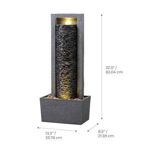 Fontaine à eau de jardin LED pour une ambiance lumineuse chaleureuse