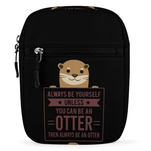Always Be A Otter Mini Crossbody Bag Anti-Theft Side Shoulder Bags Messenger Bag Unisex