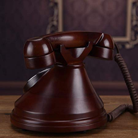 Telefono retrò Telefono Vintage Telefono retrò in Legno Massello Macchina Telefonica Antica Telefono Fisso Europeo Telefono Fisso di Casa Telefono Americano