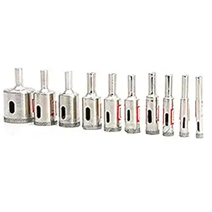 DIY Crafts Pack of Tiles Hole Saws & Accessories Marble Glass Diamond Coated Core Hole Saw Drill Tools Bit Set Hole Saw Sets