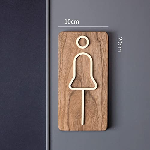 Letreros de baño for hombres y mujeres Letreros de baño Decoración Conjunto de figuras Señalización de baño