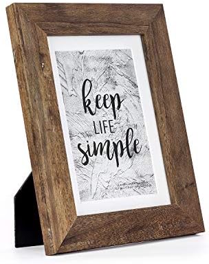 kennethan Rustic Brown 5x7 inch Picture Frame Wide Molding - Wall Mounting Material Included