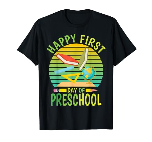 Happy First Day Of Preschool 2023 - Kids Boys Girls Teachers T-Shirt