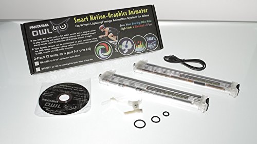 Fantasma Owl Bicycle On-Wheel Programmable Led Imaging System Bk-7082 (700C~Up) #TOP3