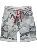  Replay Jungen SB9637.050.22072KE Shorts, Grau (Mimetic Grey Melange M01), 152 (Herstellergröße: 12A)