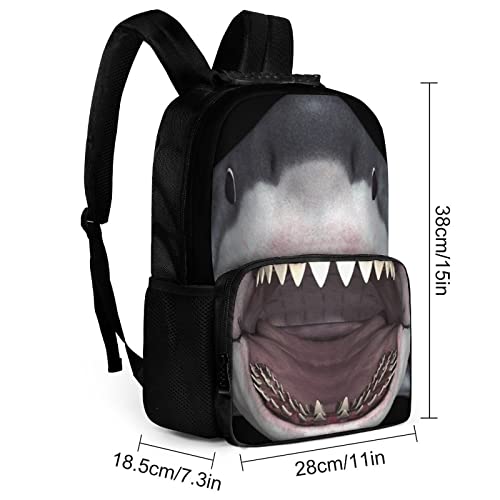 Skymoon Children's 3D Animal School Backpacks (16 Inch,Shark)4