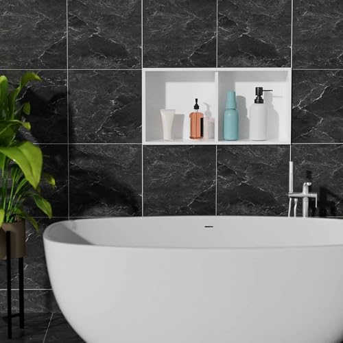 Niche de douche murale double étagère pour rangement salle de bain