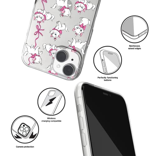 Ert Group Mobile Phone Case For Apple Iphone 14 Plus Original And Officially Licensed Disney Pattern Marie 008 Optimally Adapted To The Shape Of The Mobile Phone, Partially Transparent #TOP2