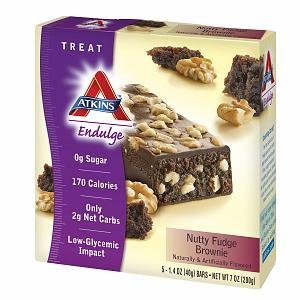 Atkins Endulge Brownie, Nutty Fudge 5 ct (Quantity of 5)