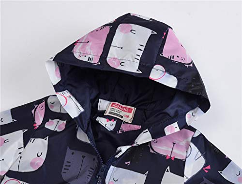 CsgrFagr Casaco com capuz para primavera infantil bebê meninas meninos desenho animado gato carro pr