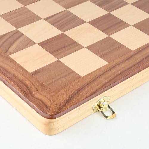 Juego de Ajedrez de Madera Magnético Plegable 15 Pulgadas miniatura 6