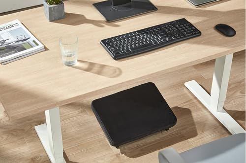 Image of ErgoYou - Soft Cushioned Tiltable Ergonomic Footrest - Comfortable & Angle Adjustable for Home & Office Use - Thighs & Back - Removable & Washable Cushion Cover