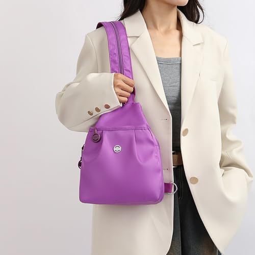 Waterproof 2-Way Commuter Bag, Mini Oxford Cloth Travel Daypack, Small Backpack Purse for Women4