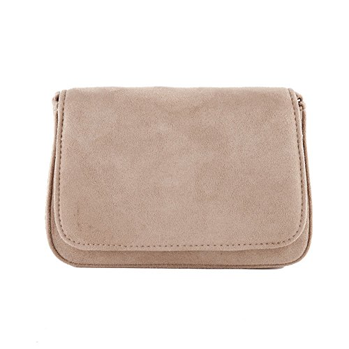 Sac d'embrayage Eugenia Beige pochette simili cuir taupe pour femme ACX625TAUPE