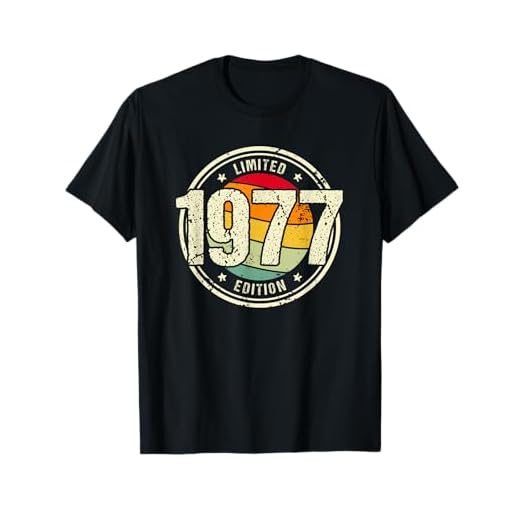 Retro 45 Años Nacido en 1977 Edición Limitada 45 Cumpleaños Camiseta