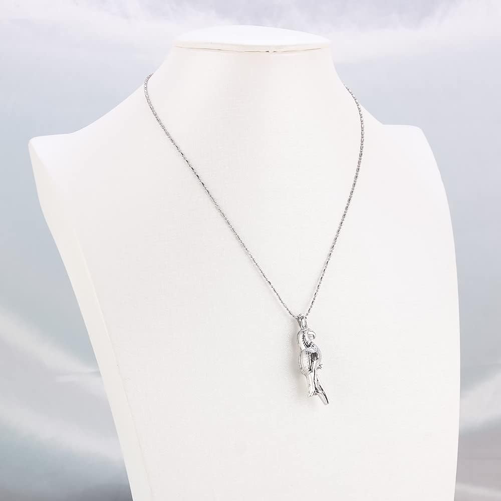 10Pcs Random Animals Cage Pendants for Pearl Jewelry Making Silver Plated, Design Pearl Cage Pendants for Women - Image 6