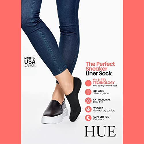 HUE Women's The Perfect Sneaker Liner 3 Pair Pack2