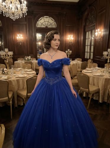 Image of Women's Beading Sweetheart Ball Gown Tulle Layed Long Quinceanera Dress
