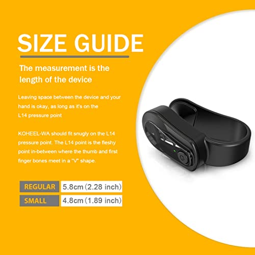 KOHEEL Wearable Acupressure Device for Headache, Migraine, Tension Relief - Support Acupressure Relaxation, Stress Alleviation, Soothing Muscle Pain (Large 1 Count)