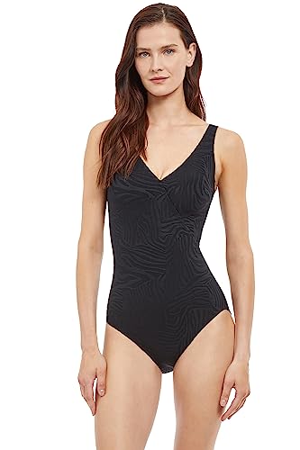 Gottex African Escape Surplice traje de baño de una sola pieza para mujer bañador playa
