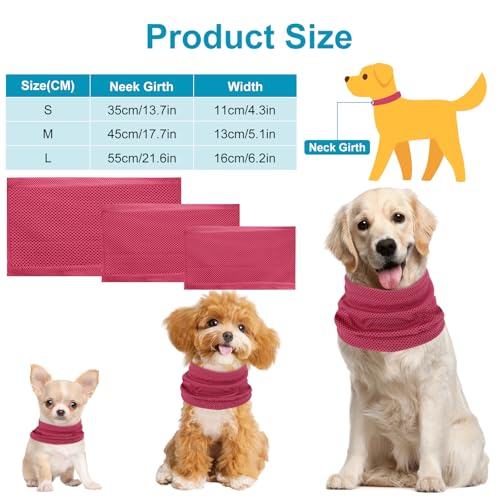 Kühlhalsband für Hunde, Hunde halstücher Kühlend, Hundehalsband Kühlend, Kühlendes Hundehalsband, Geeignet für Kühlhunde im Sommer, 45 x 13 cm