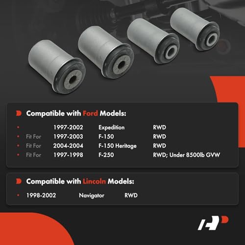 A-Premium Set of 4, Front Lower Control Arm Bushing Kit, Compatible with Ford F-150 1997-2003, F-150 Heritage 2004, F-250 1997-1998, Expedition 1997-2002 & Lincoln Navigator 1998-2002, RWD by A-premium - Image 2