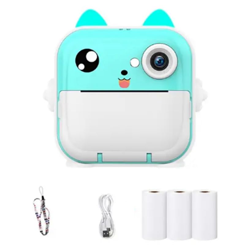 Appareil photo pour enfant cadeau d'anniversaire bleu complet