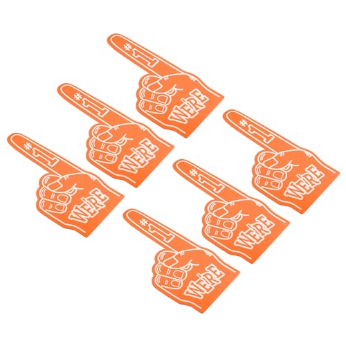 Doigt en mousse géant pour match de baseball et basketball entre amis accessoires de stade orange