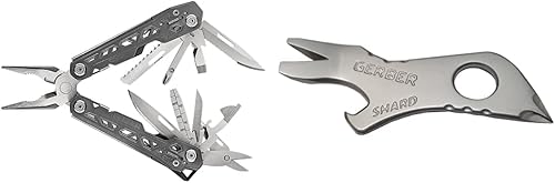 Gerber Gear Multiherramienta de armadura con 17 herramientas cuchillo de bolsillo, abridor de latas, tijeras, alicates y más, 4.35 pulgadas cerrado