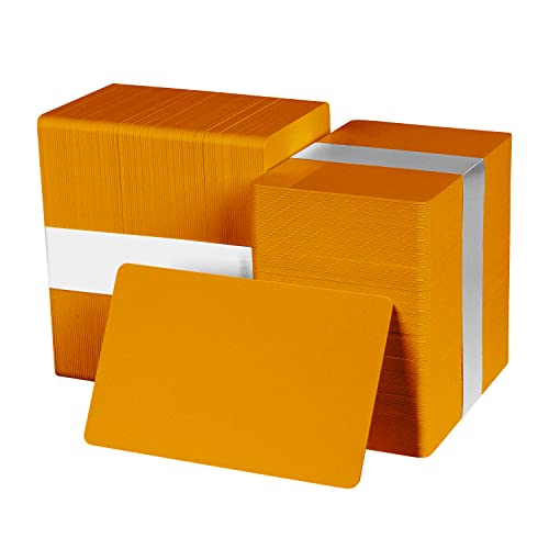 Image of Pack of 500 Orange CR80 PVC Cards | 30 mil by easyIDea