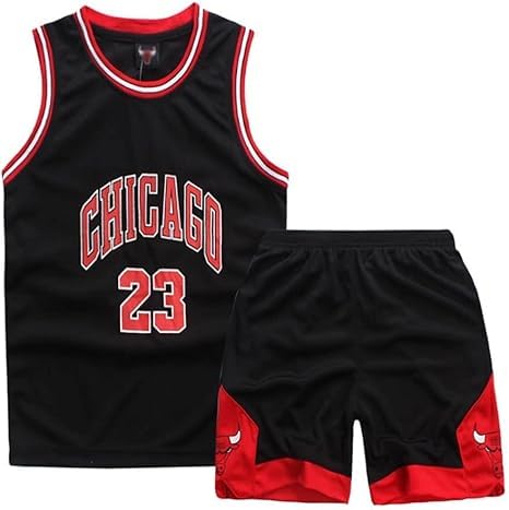 Louenth Basketball Trikot Kinder,Basketball Trikot Jungen-2er-Set